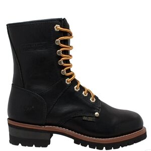 AdTec 1428 "9 Inch Steel Toe Logger Boots" Black Leather | Men's Size 13W